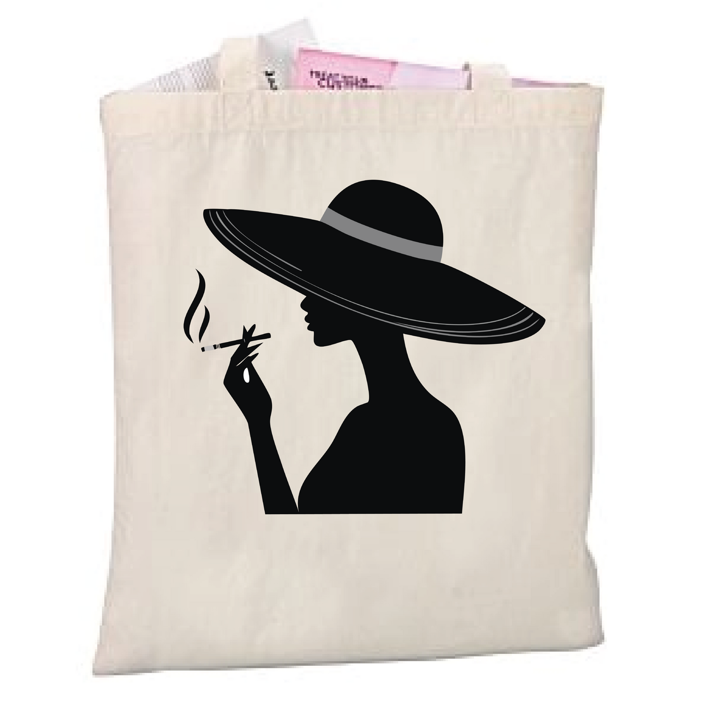 Woman smoking cigarette