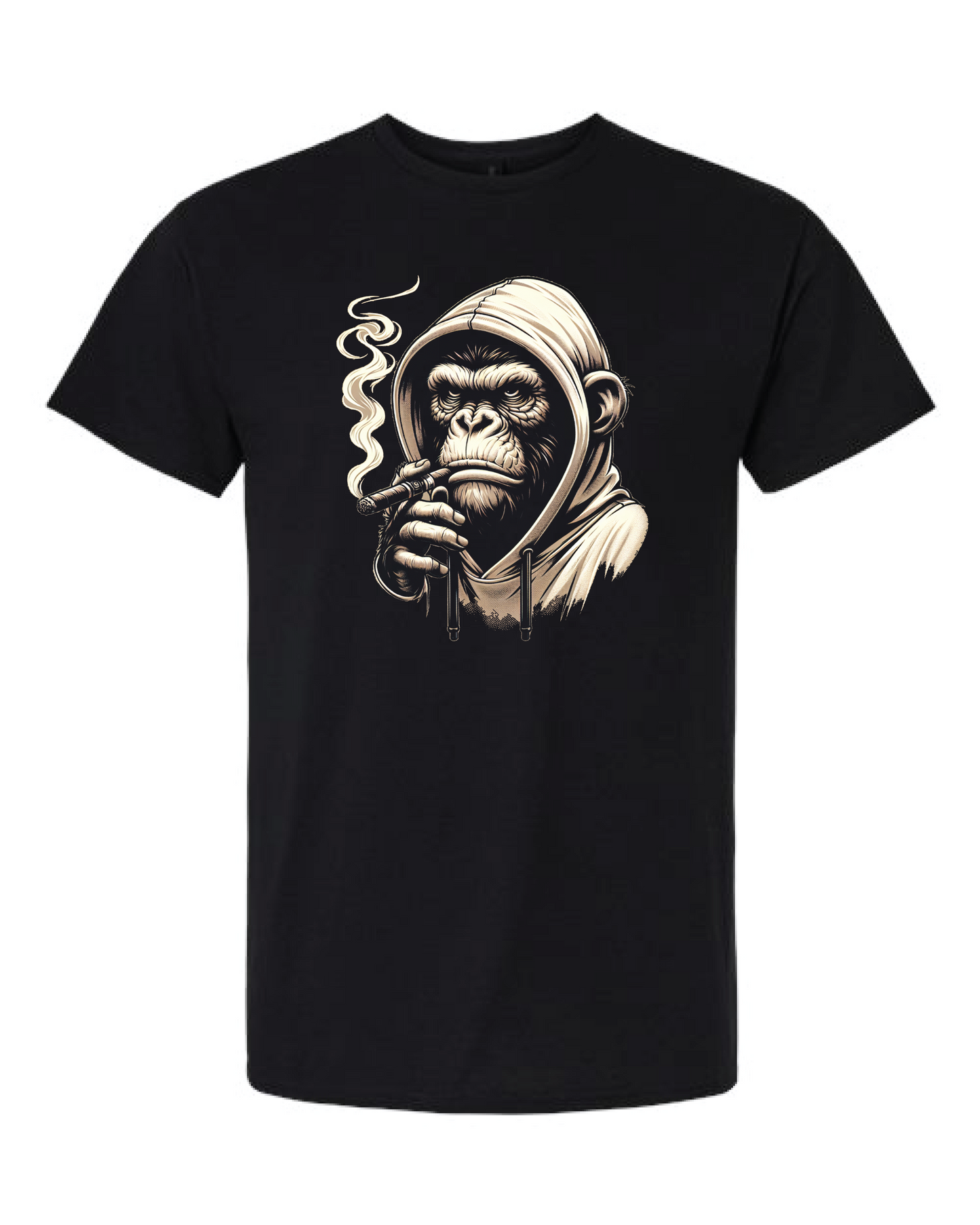 Chimpanzee smoking cigar
