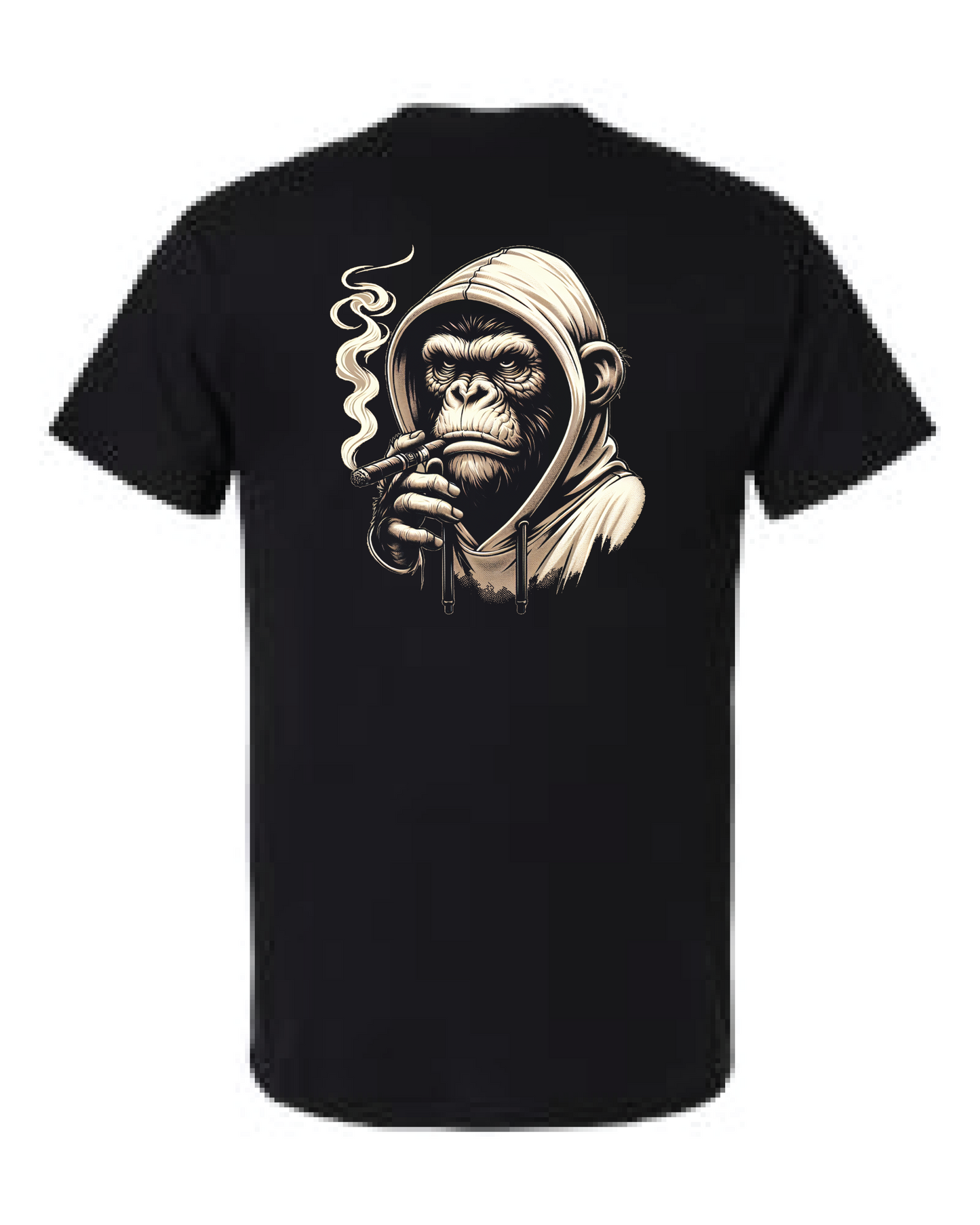 Chimpanzee smoking cigar